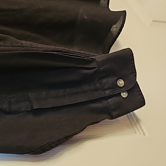 Yves Saint Laurent long sleeve band collar shirt, size 17 34-35 (L) - Picture 4 of 10